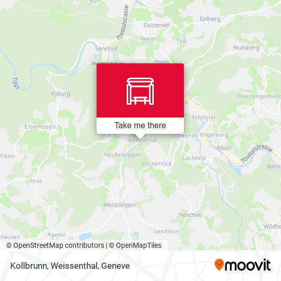 Kollbrunn, Weissenthal map