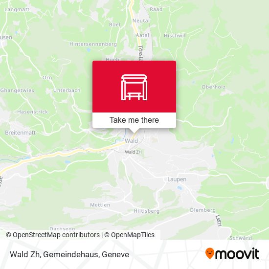 Wald Zh, Gemeindehaus map