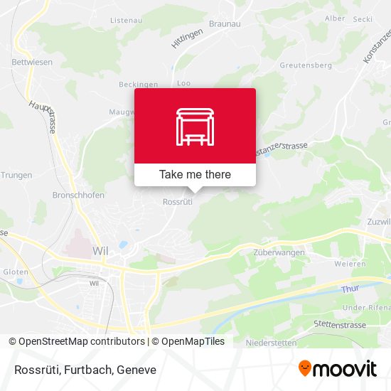 Rossrüti, Furtbach map
