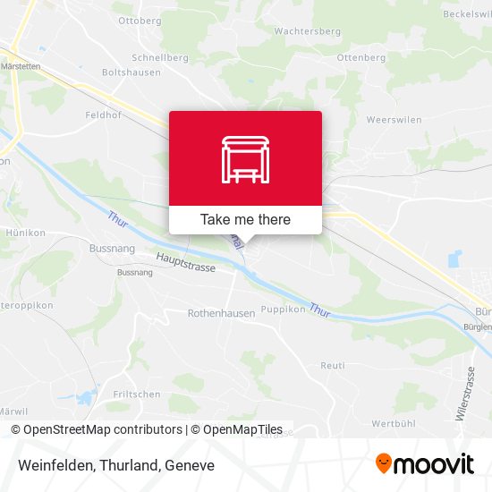 Weinfelden, Thurland map