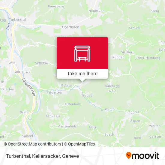 Turbenthal, Kellersacker map