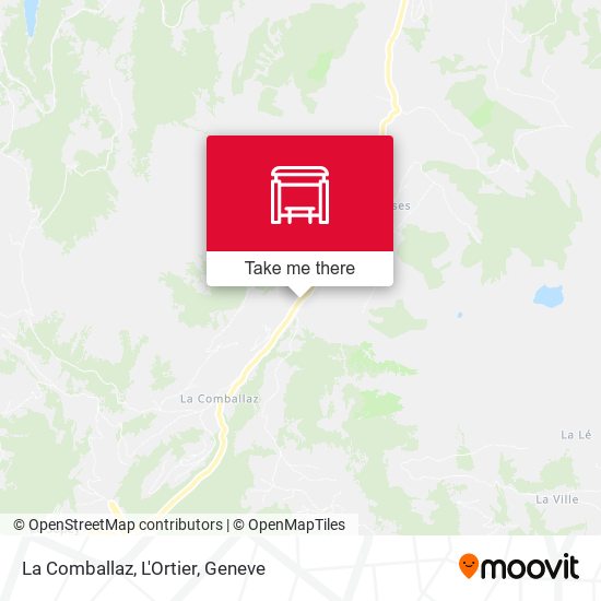 La Comballaz, L'Ortier map
