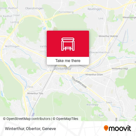 Winterthur, Obertor map