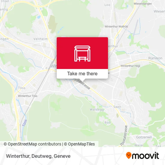 Winterthur, Deutweg map