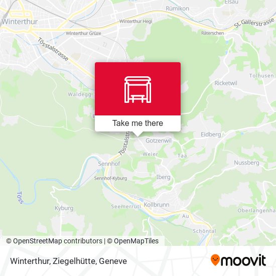 Winterthur, Ziegelhütte map