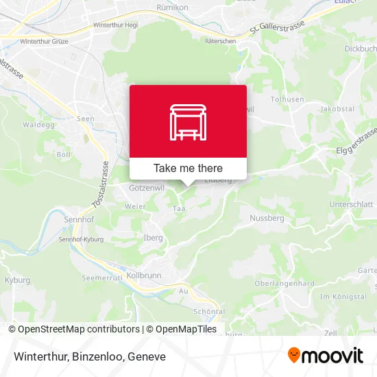 Winterthur, Binzenloo map