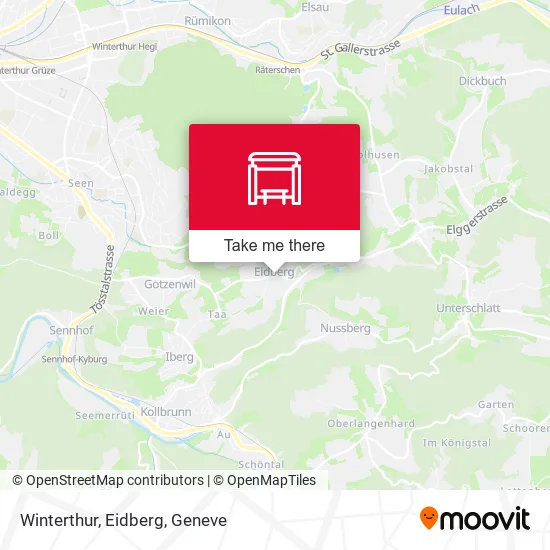 Winterthur, Eidberg map