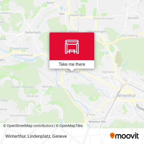 Winterthur, Lindenplatz map