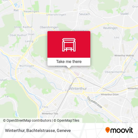 Winterthur, Bachtelstrasse map