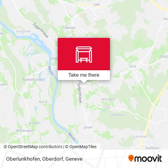 Oberlunkhofen, Oberdorf map