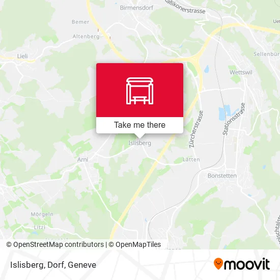 Islisberg, Dorf plan