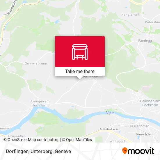 Dörflingen, Unterberg map