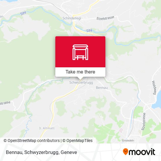 Bennau, Schwyzerbrugg map