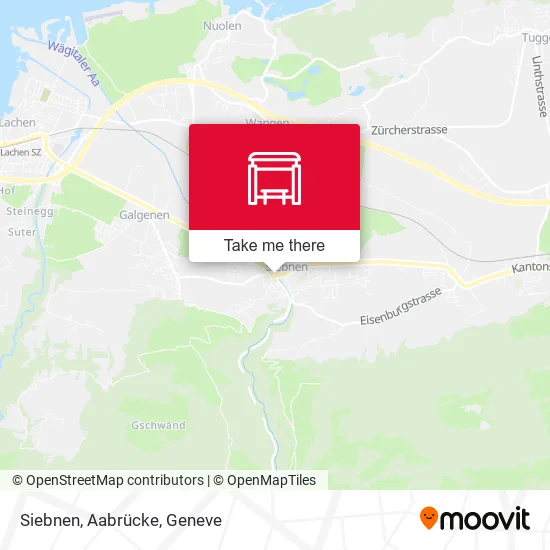 Siebnen, Aabrücke map
