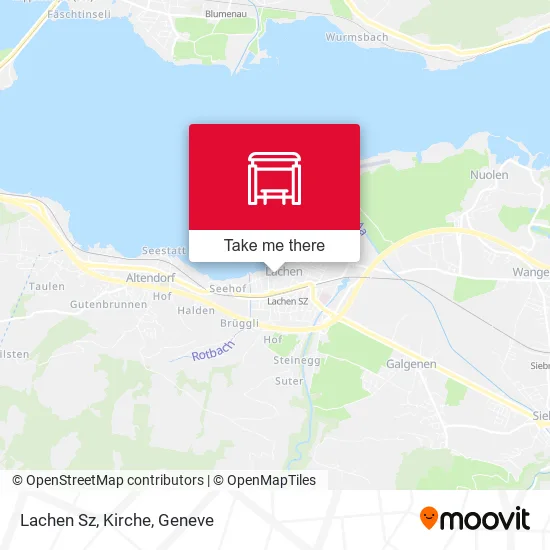 Lachen Sz, Kirche map