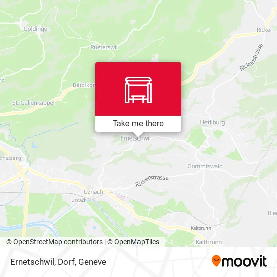 Ernetschwil, Dorf map