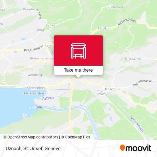 Uznach, St. Josef map
