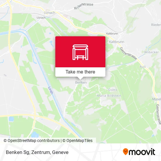 Benken Sg, Zentrum map