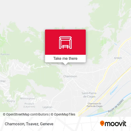 Chamoson, Tsavez map