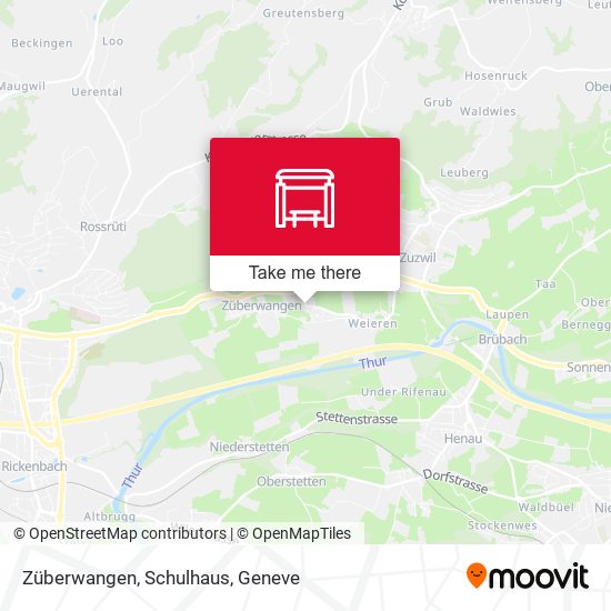 Züberwangen, Schulhaus map