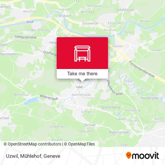 Uzwil, Mühlehof map