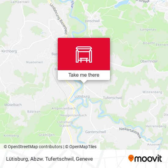 Lütisburg, Abzw. Tufertschwil map