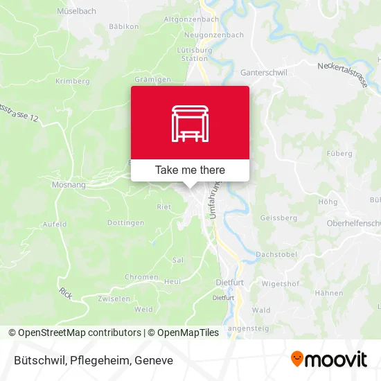 Bütschwil, Pflegeheim map