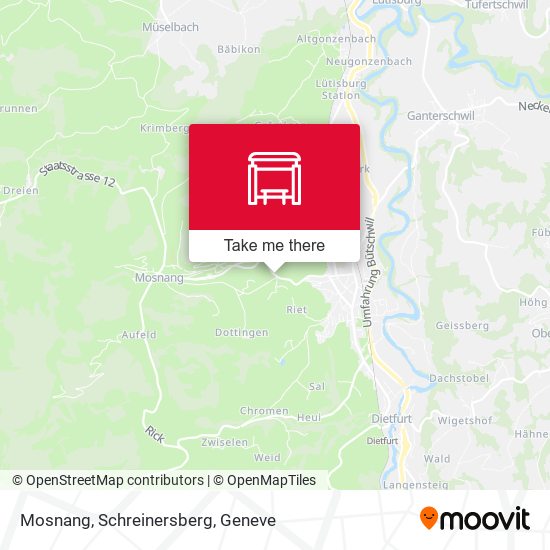 Mosnang, Schreinersberg map
