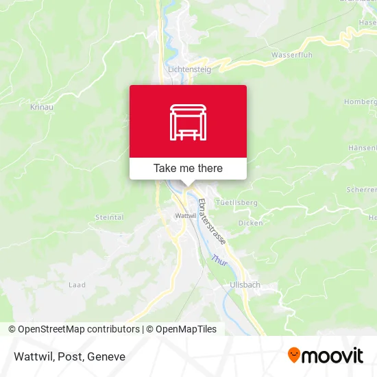 Wattwil, Post map