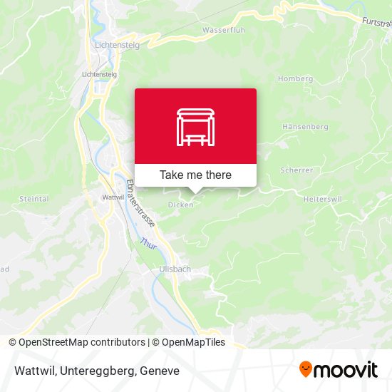 Wattwil, Untereggberg map