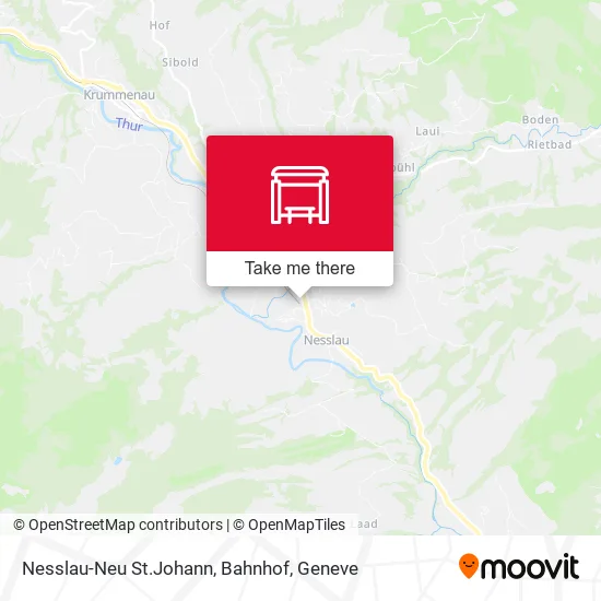 Nesslau-Neu St.Johann, Bahnhof map