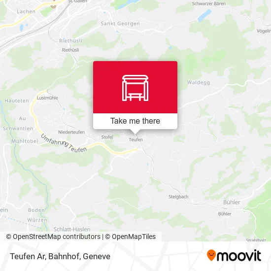 Teufen Ar, Bahnhof map