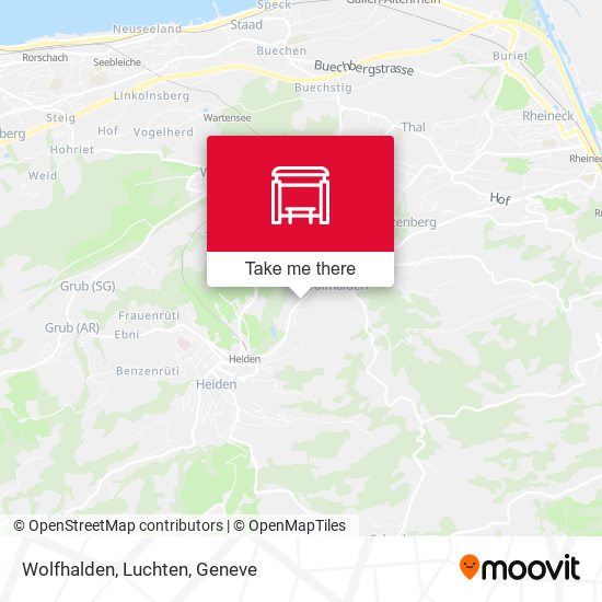 Wolfhalden, Luchten map