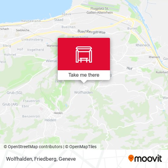 Wolfhalden, Friedberg map