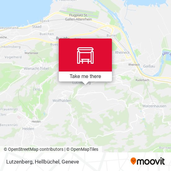 Lutzenberg, Hellbüchel map
