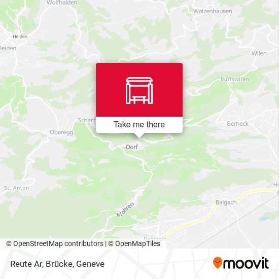 Reute Ar, Brücke map