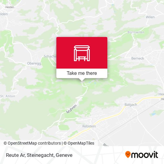 Reute Ar, Steinegacht map