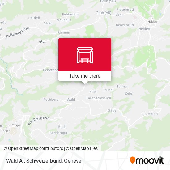 Wald Ar, Schweizerbund map