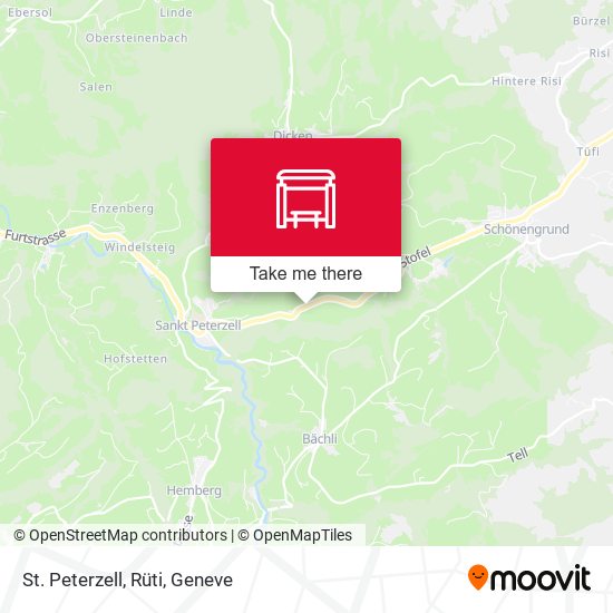 St. Peterzell, Rüti map