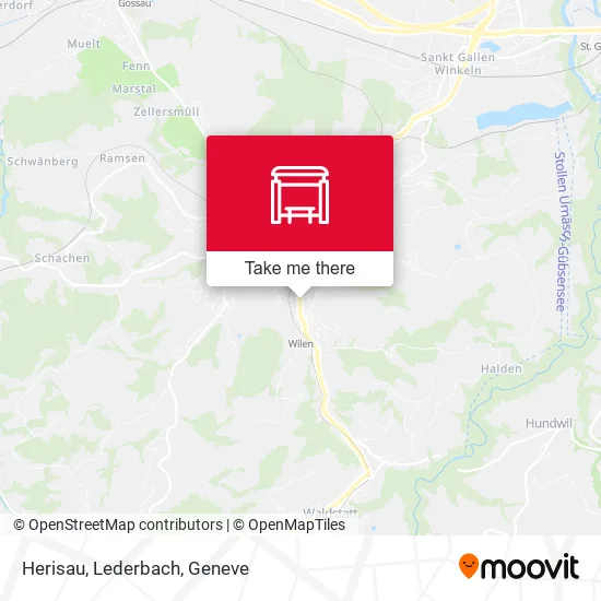 Herisau, Lederbach map