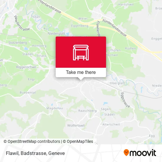 Flawil, Badstrasse plan