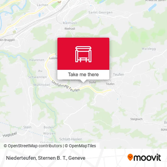 Niederteufen, Sternen B. T. map