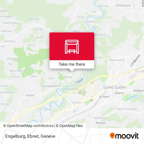 Engelburg, Ebnet map
