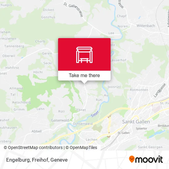 Engelburg, Freihof map