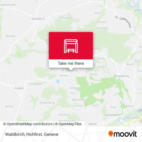 Waldkirch, Hohfirst map