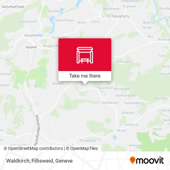 Waldkirch, Fillisweid map