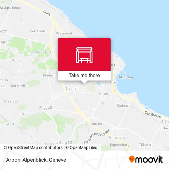 Arbon, Alpenblick map