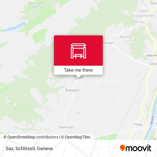 Sax, Schlössli map