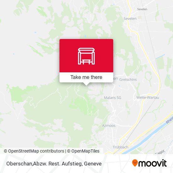 Oberschan,Abzw. Rest. Aufstieg map