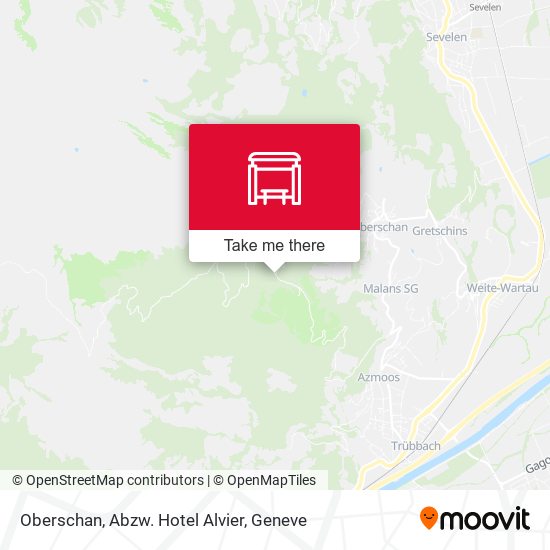 Oberschan, Abzw. Hotel Alvier map
